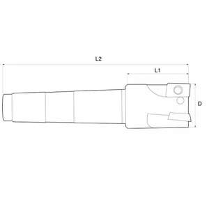 FERVI - F401/25 Fraise à surfacer avec cône morse-EAN 8012667253035 POWER TOOLS ACCESSOIRES ACCESSOIRES POUR ROUTEURS - Product Image 2