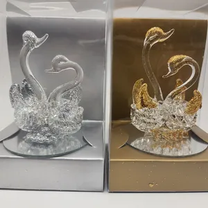 Vente en gros Grande boîte de présentation Souvenir Love Double Swan Cadeau d'anniversaire pour la Saint-Valentin