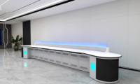 Tables de console de centre de commande personnalisées en usine avec poste de travail de bureau de luxe réglable