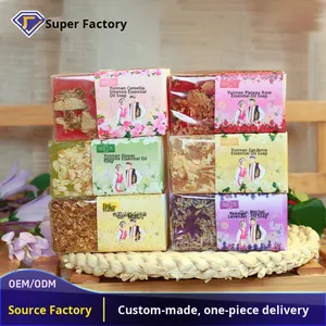 Yunnan Frische Blumen Ätherisches Öl Handgemachte Seife 200g Ethnischer Stil Direkt vom Hersteller Kundenspezifischer Großhandel - Product Image 2