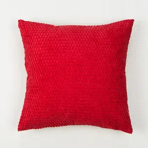 新款冬季扔枕套客厅沙发装饰柔软蓬松毛绒方形靠垫套