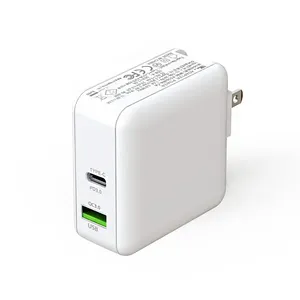 OEM ODM chargeur de téléphone PD 45W 60W 65W USB C chargeur mural à charge rapide adaptateur de voyage