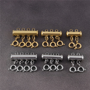 Conectores Separadores de Acero Inoxidable Chapados en Oro de 18K para Colgantes y Brazaletes, Ideales para la Fabricación de Joyería DIY - Product Image 5