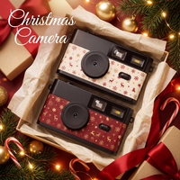 Appareil photo rétro portable classique 8MP sans écran avec filtres, écran OLED intégré, fabriqué en Chine, pour Noël