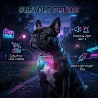 Guide de démarrage rapide du traceur intelligent pour animaux SUBYPET PT100 avec indicateur LED Bluetooth et explication détaillée de l'état