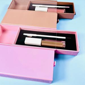 Auf Lager rosa schwarz braun Lipgloss Lippliner-Kit Schachteln leere Eigenmarke Make-up Geschenk Lippen-Kombinationsverpackungsbox - Product Image 3