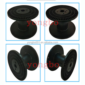 Bobine de câble conductrice professionnelle industrielle en ABS/PS, 400 mm, blanche/noire, diamètre du tube 170 mm, trou central 50 mm, emballage - Product Image 4