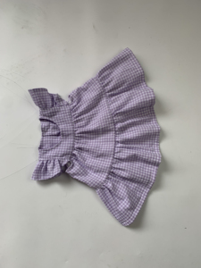 Vestido personalizado <span class=keywords><strong>de</strong></span> verano para niña Seersucker verde a cuadros Niña sin mangas correa <span class=keywords><strong>de</strong></span> hombro nudo <span class=keywords><strong>vestidos</strong></span> lindos para niña - Product Image 5