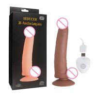 Vibrador de Silicona Suave y Largo Aphrodisia con 20 Funciones, Dildo Realista, Recargable por USB, Impermeable, Control Remoto Extraíble, para Adultos