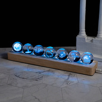 Veilleuse LED créative en forme de boule de cristal, cadeau d'affaires, décoration de bureau lumineuse et colorée, cadeau de Saint-Valentin, coffret cadeau