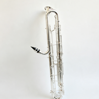 Focustyle FBC-700 Contrabass Clarinet Cupronickel Silver Plated Blue Needle Springs Leather Pads Woodwind
