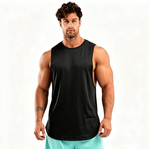 Débardeur de musculation pour homme, vêtements de sport, entraînement, polyester, nylon, élasthanne, débardeur sans manches pour homme - Product Image 3