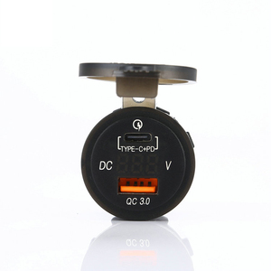 Giá tốt QC3.0 2 cổng USB Charger <span class=keywords><strong>12V</strong></span> <span class=keywords><strong>Micro</strong></span> lõm tường PD Type-C Power Adapter USB Car Charger ổ cắm - Product Image 2