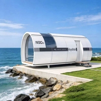 Kit de maison capsule spatiale en structure acier préfabriquée Royalstar N30 avec design moderne pour les vacances à la plage, les bureaux, la construction de bâtiments, la cuisine