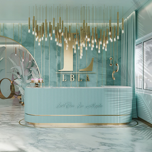 USA CA UK AU GER Local Stock moderno salone Boutique cassiere cassa Check-Out banco Design - Product Image 1