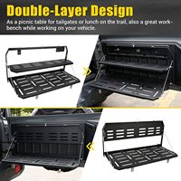 OVOVS-Table de hayon à double couche pliable pour porte arrière 2018-2021 Je-ep Wran-gler JL 2/4