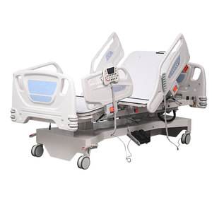Lits d'hôpital motorisés réglables à 7 fonctions avec capacité de 250 kg, design moderne pour soins intensifs, métal durable - Product Image 1