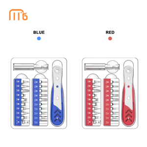 Juego de Llaves de Trinquete Mingtu Home Mini 22 en 1, <span class=keywords><strong>20</strong></span> Puntas, Mango de Acero Resistente, Destornillador Multiusos de Calidad Profesional con Acabado Natural - Product Image 4