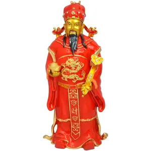 Feng Shui Rode Choy San, God Van Rijkdom Amulet Home Decor Standbeeld W5342