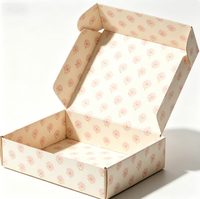 Boîte d'expédition en carton imprimée avec motif unique personnalisé, boîte cadeau pliable entièrement colorée pour l'emballage d'accessoires cosmétiques