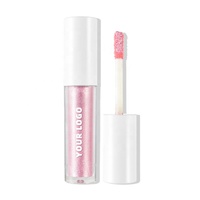 Marque privée Fard À Paupières Liquide Rose Brillant Shimmer Glitter Fard À Paupières Liquide Pigments Métalliques Maquillage Ombre À Paupières