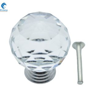 Toptan mobilya için 30mm kristal yuvarlak cam küre kapı kolları takas - Product Image 4