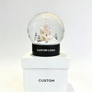 Globe à eau personnalisé en résine, château d'hiver, globe à <span class=keywords><strong>neige</strong></span>, pour souvenirs de voyage, décoration de la maison, objets de collection, cadeaux d'entreprise - Product Image 1