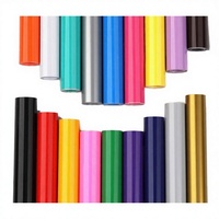 Rouleau de vinyle adhésif brillant rouge 1,22x50M, film de découpe couleur finition brillante compatible avec les machines de découpe (plotter) pour le bureau - Vente en gros