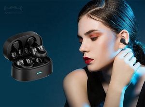 Mini auriculares inalámbricos impermeables con cancelación de ruido ambiental, cascos deportivos tws con gancho para la oreja, bt - Product Image 2