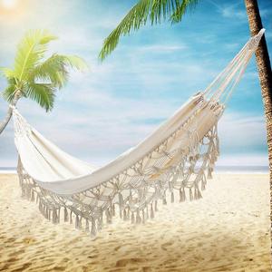 Ngoài trời trong nhà cao nhiệm vụ vải Boho rìa võng đu macrame võng - Product Image 5