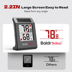 BaldrTherm higrometer Digital & termometer, pemantauan suhu akurat untuk RUMAH & kantor bahan plastik OEM didukung - Product Image 4