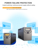 SKE GP1200 UPS Monofásico Interactivo de Línea 1.2KVA 720W Carcasa de Plástico LCD/LED Opcional 110V/220V Batería de Plomo-Ácido 12V 7AH Onda Sinusoidal