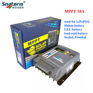 Controlador de carga <span class=keywords><strong>Solar</strong></span> MPPT 10A Real, pantalla LCD de 12/24V, regulador de batería de litio, USB Dual con WIFI, Bluetooth opcional - Product Image 6