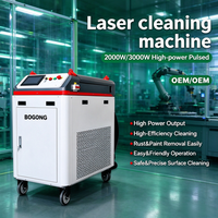 Nettoyeur laser pulsé professionnel 2000W avec source laser JPT pour le nettoyage de la rouille et de la peinture sur métal