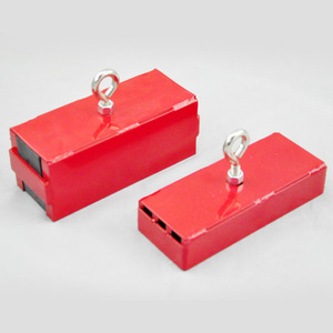 धातु के मलबे की सफाई के लिए और वस्तुओं को ठीक करने के लिए शक्तिशाली 150lbs लाल हैंडल चुंबक - Product Image 5