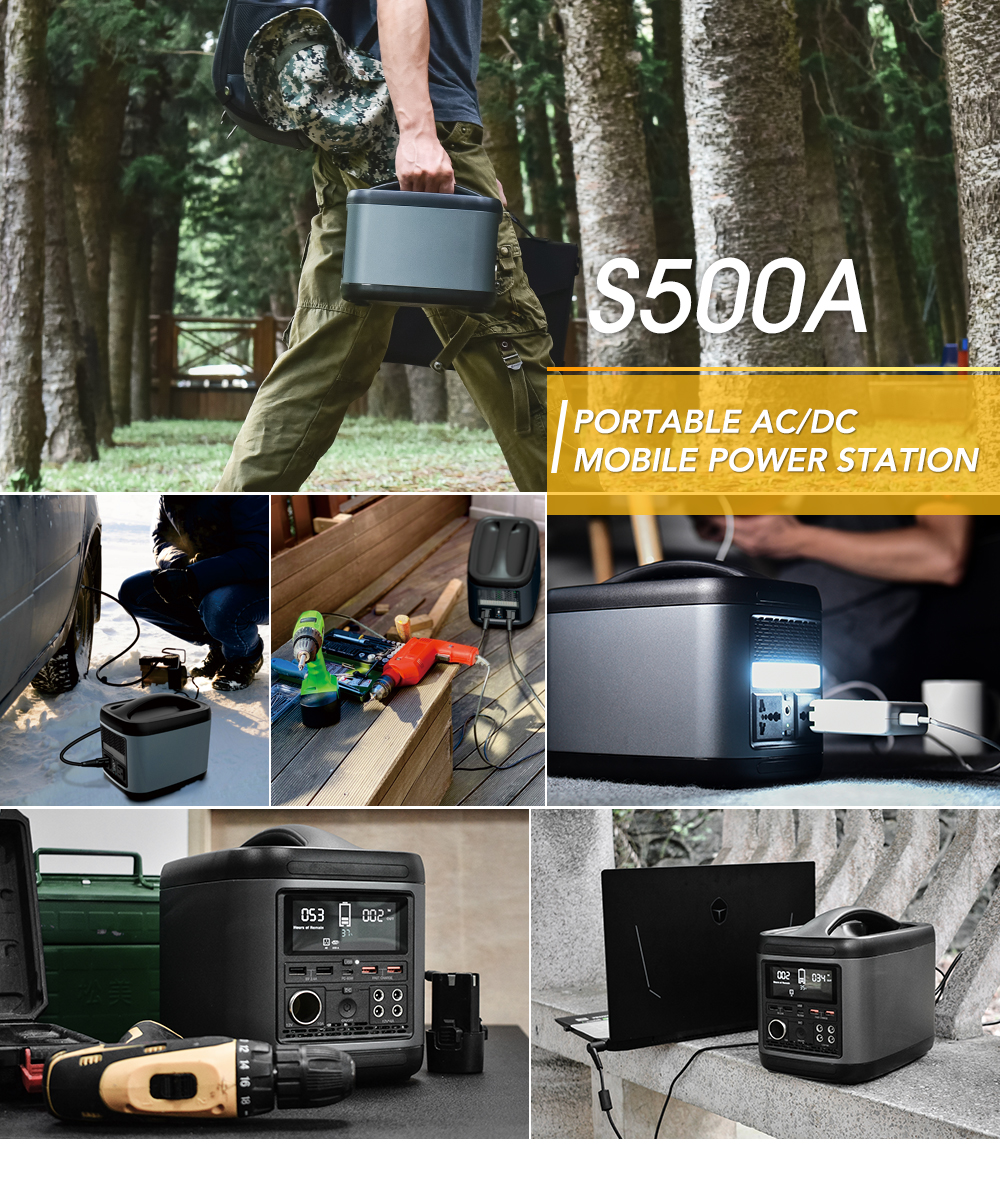 600WH UPS Lifepo4 Portable Power Station Home Outdoor Camping Battery