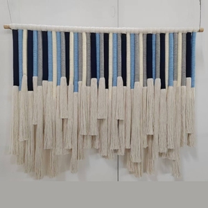 Hot Creative Boho <span class=keywords><strong>Macrame</strong></span> <span class=keywords><strong>en</strong></span> tela <span class=keywords><strong>de</strong></span> algodón natural para habitación <span class=keywords><strong>de</strong></span> Villa Proporcionar panel <span class=keywords><strong>de</strong></span> pared como pared con bola y piso a techo - Product Image 4