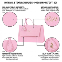 Boîte cadeau de luxe personnalisée en cuir texturé, élégante mallette trapézoïdale pour bijoux et cosmétiques, idéale pour l'image de marque de boutique
