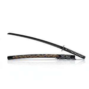 Cuchillo de Supervivencia Tipo Espada, Personalizable, Hoja de Acero Inoxidable, Diseño de Dragón de Madera, para Caza, Uso Industrial, OEM Disponible - Product Image 1