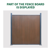 Nuevo modelo Precio sorpresa Nuevo Modelo resistente listón sólido poste de valla de caballo patio y jardín WPC panel de valla compuesta