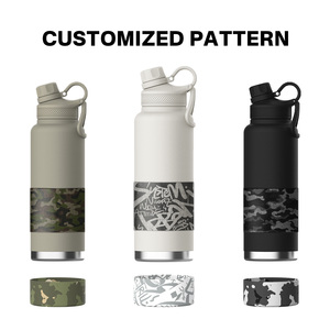 Customized logo Waterbottle Flask Bulk Insulated Stainless Steel Sport Water <b>Bottle</b> with <b>Straw</b> - Product Image 3