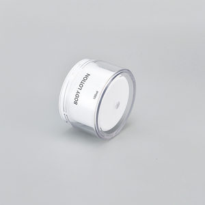 OEM Etiqueta 100ml Transparente Rosto Soro Creme PET + PP Recipiente Vazio Body Scrub Butter Sleep Mask Cosmetic Plastic Jar - Product Image 5