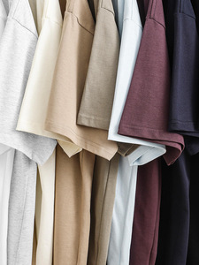 Camiseta Corta Informal de Lona 100% Algodón, Transpirable, Holgada, Moderna, de Diseñador, para Hombre, de Alta Calidad, Nuevo Estilo, 260g - Product Image 2