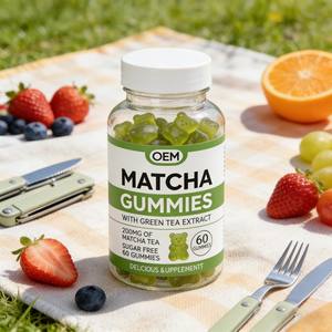 Gomitas de Matcha Naturales Sin Azúcar y Bajas en Grasas para Adultos, Extracto de Matcha Premium, Energía Constante, Enfoque, Aptas para Veganos, Antioxidante Diario - Product Image 2