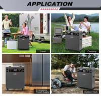 Chargement multi-appareils LiFePO4 Stockage d'énergie 5000W Système d'énergie solaire Fer à repasser Maison Intérieur Ménage Centrale solaire