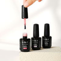 Gel de construction dur à marque privée, 6 couleurs, 15 ml, gel de nivellement pour extension d'ongles pour salon, studio de nail art et manucure professionnelle