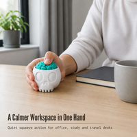 Porte-clés anti-stress imprimé en 3D en forme de boulette, jouet clavier à presser, vente en gros, cadeau de fête