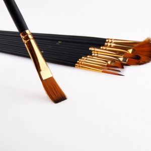 Juego de 15 Pinceles Profesionales para Artistas, con Cerdas de Nylon y Mango de Madera, Logotipo Personalizado, Empaque OEM, Modelo JB-B02 - Product Image 3