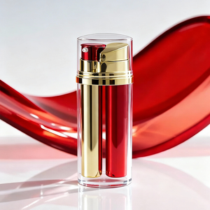 Flacone Airless a Doppia Camera con Pompa per Siero e Lozione, 5ml*2 10ml*2 15ml*2, Confezione Cosmetica <span class=keywords><strong>Vuota</strong></span> in Plastica a Due Teste di KINPACK - Product Image 1