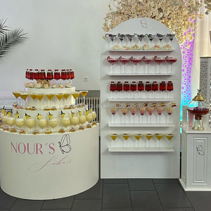 ZKAI Ensemble de supports à vin et de présentoirs à gâteaux en acrylique <span class=keywords><strong>pour</strong></span> mur de champagne de bienvenue, <span class=keywords><strong>pour</strong></span> la décoration d'événements et de fêtes - Product Image 2